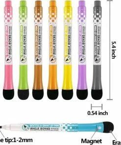 BOTC Whiteboard Stiften - Whiteboard Marker Ronde Punt - Whiteboard Stiften - 8 Stuks - Met Wisser -Parker Shop 550x588 4