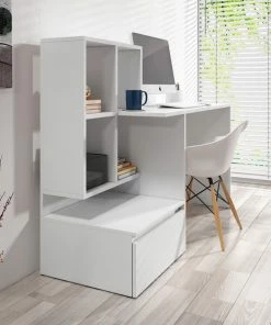 Meubella - Bureau Pierre 2 - Wit - 145 Cm -Parker Shop 550x590 1