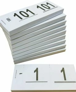 DULA Garderobenummers - Nummerblok - Wit