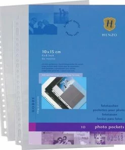 Insteekhoes - Henzo - 10 Stuks Voor 60 Foto's - Fotomaat 10x15 Cm - Wit