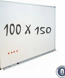 IVOL Whiteboard 100x150cm - Magnetisch - Gelakt Staal - Met Montagemateriaal