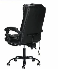 Snailhome Bureaustoel - Ergonomische Draaistoel En Computerstoel - Met Massagefunctie - Belastbaar Tot 150 Kg - Zwart - 61 X 50 X 123cm -Parker Shop 550x604 1