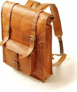 Grayham Crawford Leren Roll-top Rugzak - Met Laptopvak - 100% Leer