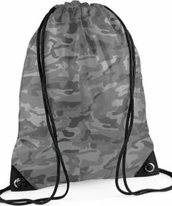 Bagbase Gymtas - Met Rijgkoord - 12 Liter - Arctic Jungle Camo