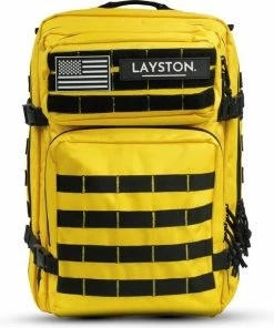 Layton LAYSTON. - 45L Sport School Werk Rugtas - Sport Rugzak - Tactical Backpack - Waterafstotend - Geel