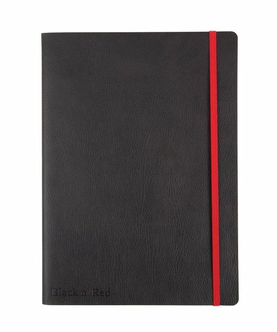 Oxford Black N' Red - Notitieboek - B5 - Lijn - 144 Pagina's - Leren Kaft 1 Oxford Black N' Red - Notitieboek - B5 - Lijn - 144 Pagina's - Leren Kaft