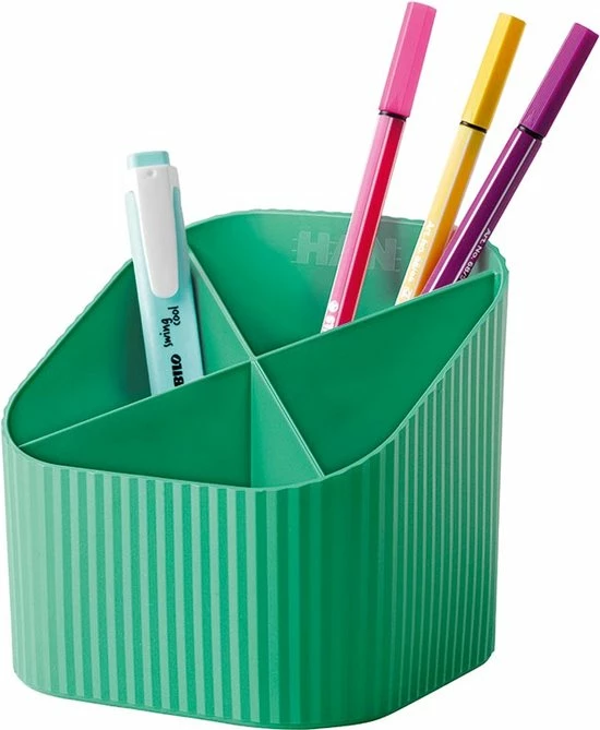 HAN Pennenkoker - Re-X-LOOP - 4-vaks - Groen - 100% Gerecycled - HA-17238-905 3 HAN Pennenkoker - Re-X-LOOP - 4-vaks - Groen - 100% Gerecycled - HA-17238-905 - Afbeelding 3