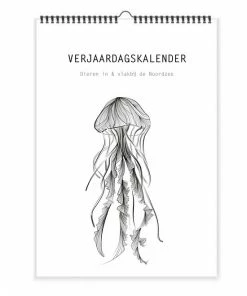 Studio Tosca Verjaardagskalender Dieren - Zwart Wit - Noordzee