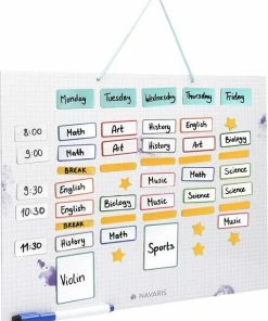 Navaris Magnetische Weekplanner - 40 X 32 Cm - Inclusief 115 Stickers En Stift - Uitwisbare Familieplanner - Magneetbord - Wit 9 Navaris Magnetische Weekplanner - 40 X 32 Cm - Inclusief 115 Stickers En Stift - Uitwisbare Familieplanner - Magneetbord - Wit -Parker Shop 550x682 1