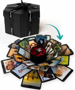 Pora&co Explosion Box - Mystery Box - Foto Box - Foto Doos - Unieke Geschenkdoos - Inclusief Accessoires - Black Friday 2022
