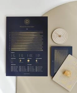 AstrologyRocks Maankalender 2023 Blauw - A3 Poster + A5 Agendakaart