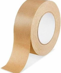 Merkloos 3 X Ecologische Papieren Tape 50mm X 50m + 10 Breekbaar/ Fragile Stickers / Papieren Plakband / Tape Kraftpapier / Ecotape / Paper Tape / Papiertape / Papier Tape