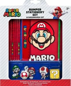 Super Mario Mega Fancy Schrijfwaren 12 Delig Set