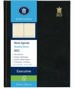 Agenda 2023 Ryam Executive Mundior 7dagen/2pagina's Zwart
