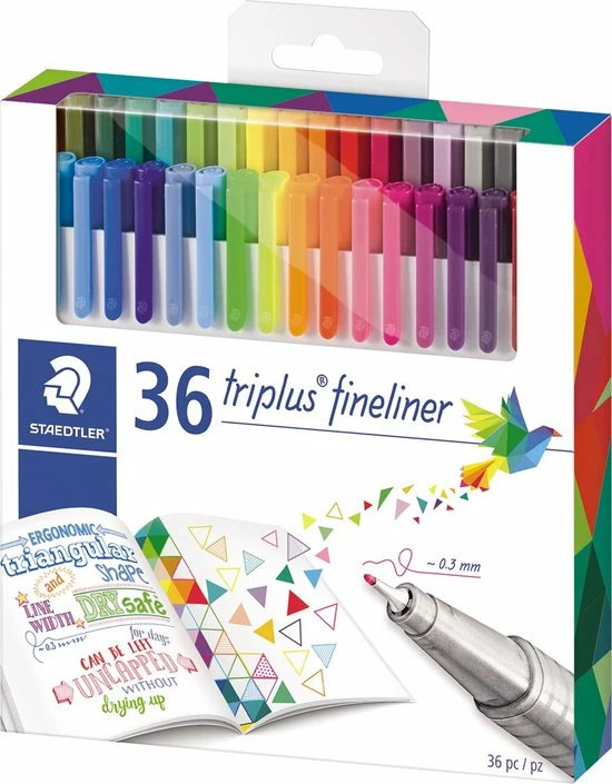 STAEDTLER Triplus Fineliner - Etui 36 St (26 + 10 Gratis) 7 STAEDTLER Triplus Fineliner - Etui 36 St (26 + 10 Gratis) - Afbeelding 7