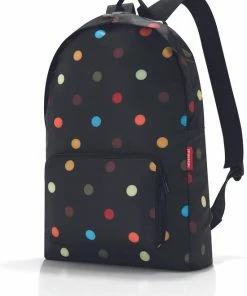 Reisenthel Mini Maxi Rucksack Rugzak - Opvouwbaar - 14L - Dots Zwart