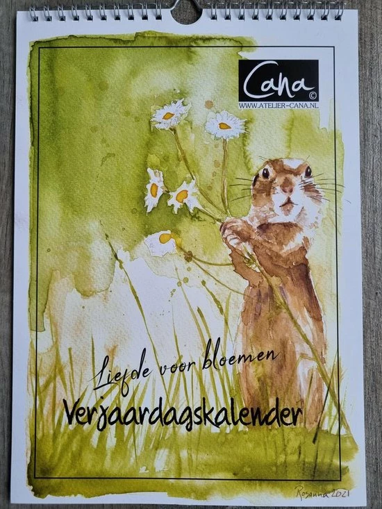 Aquarelle Verjaardagskalender - Rosanna Feikens 'Liefde Voor Bloemen' 1 Aquarelle Verjaardagskalender - Rosanna Feikens 'Liefde Voor Bloemen'