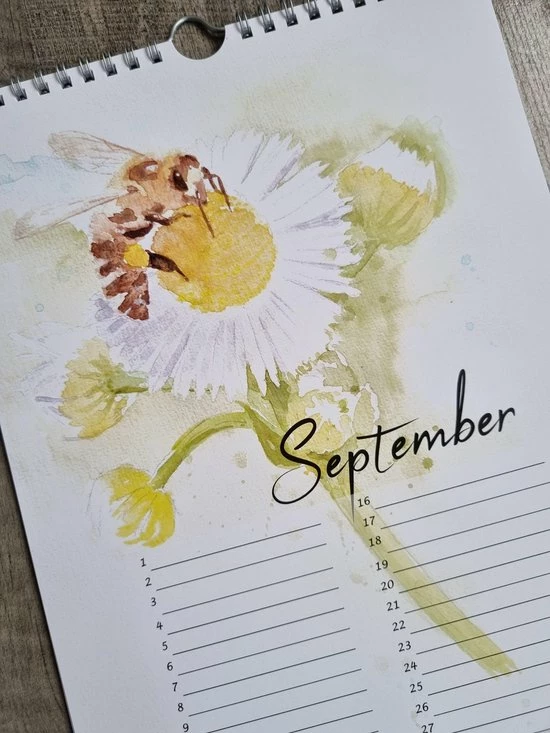 Aquarelle Verjaardagskalender - Rosanna Feikens 'Liefde Voor Bloemen' 8 Aquarelle Verjaardagskalender - Rosanna Feikens 'Liefde Voor Bloemen' - Afbeelding 8