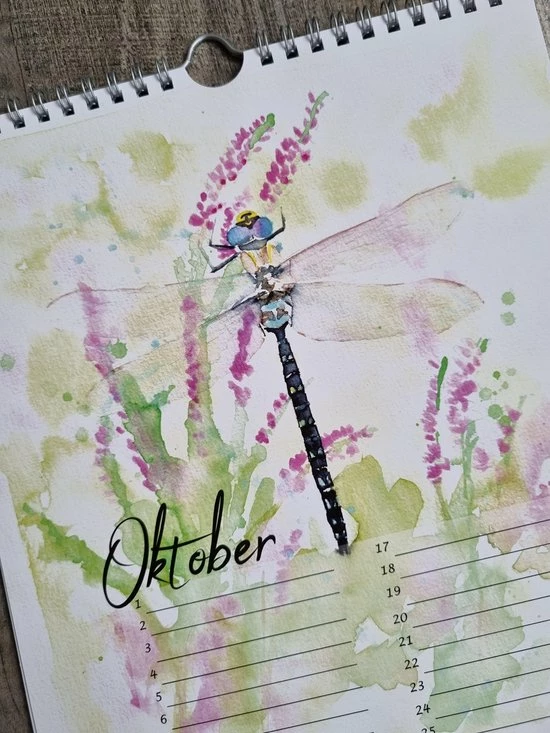 Aquarelle Verjaardagskalender - Rosanna Feikens 'Liefde Voor Bloemen' 9 Aquarelle Verjaardagskalender - Rosanna Feikens 'Liefde Voor Bloemen' - Afbeelding 9