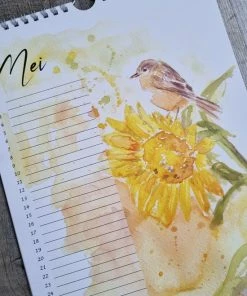 Aquarelle Verjaardagskalender - Rosanna Feikens 'Liefde Voor Bloemen' 23 Aquarelle Verjaardagskalender - Rosanna Feikens 'Liefde Voor Bloemen' -Parker Shop 550x733 18
