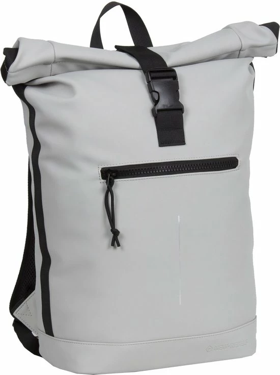 New Rebels® Mart - Rugtas - Grijs - Waterbestendig - Roll-top - 15.6151413121087 - 35x10x46cm - Rugzak / Backpack 1 New Rebels® Mart - Rugtas - Grijs - Waterbestendig - Roll-top - 15.6151413121087 - 35x10x46cm - Rugzak / Backpack