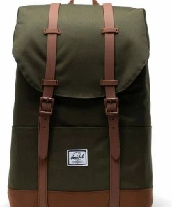 Herschel Retreat Youth - Ivy Green/Saddle Brown / Rugzak Voor Kinderen Met 14L Opbergvolume / Met Levenslange Fabrieksgarantie / Limited Lifetime Warranty / Groen