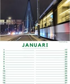 RTMtours.nl Rotterdamse Kalender - Stad Rotterdam - Hotspots - Volwassenen - Verjaardagskalender - Wandkalender - Wanddecoratie - A4 -Parker Shop 550x739