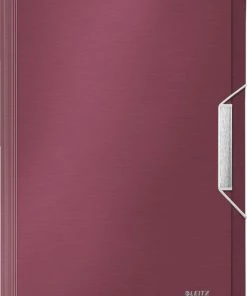 Leitz Style Projectmap Met 6 Uitklapbare Vakken En Elastische Sluiting - Voor 280 A4 Vel - Granaatappel Rood