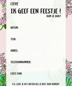 Puk Art. Puk Art© | Uitnodiging Flamingo | Kinderfeestje | Invulkaarten | 20 Stuks | Uitnodigingskaarten | Uitnodiging Verjaardag | Uitnodiging Feest | Uitnodiging Kinderfeestje Meisje | Uitnodiging Feestje -Parker Shop 550x762 1