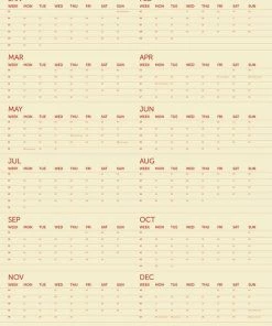 A-Journal A1 Wall Planner 2023 - Jaarplanner - 59x84 Cm