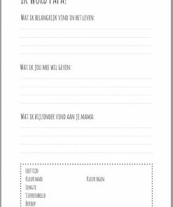 Koestert Zwangerschapsboek - Zwanger – Mijn 9 Maanden Zwangerschap Dagboek – Zwangerschapsdagboek - Negen Maanden Zwanger Invulboek -Parker Shop 550x780 2