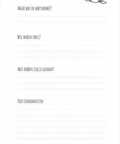 Koestert Zwangerschapsboek - Zwanger – Mijn 9 Maanden Zwangerschap Dagboek – Zwangerschapsdagboek - Negen Maanden Zwanger Invulboek -Parker Shop 550x788 1