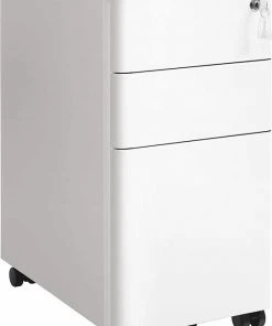 Casabella - Ladeblok WIT- Ladeblok Bureau Met Slot 3 Lades