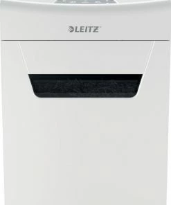 Leitz IQ Premium Protect 10X Ultrastille Papierversnipperaar P-4 Snippers Voor Thuis/Thuiswerkplek - Invoer Tot 10 Vellen - Wit