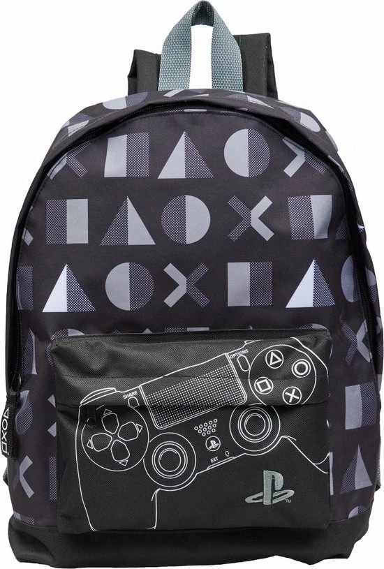 Sony Play Station Jongens Rugzak Zwart 39x28x12 1 Sony Play Station Jongens Rugzak Zwart 39x28x12