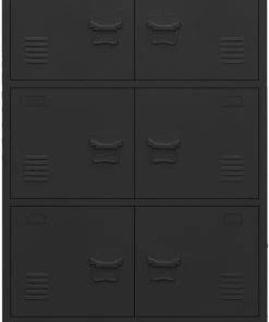 VidaXL Archiefkast Industrieel 75x40x115 Cm Metaal Zwart -Parker Shop 550x820 2