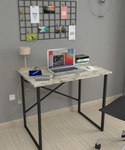 Pochon Home - Bureau Industrieel - Wit Marmer - Metaal - 60x90x75 -Parker Shop 550x825 3