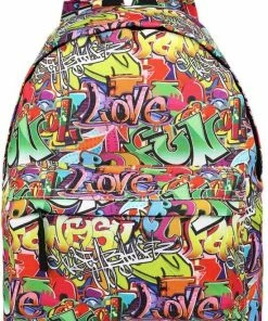 Miss Lulu Rugzak - 22,61 Liter - Graffiti (e1401g)